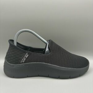 Skechers Go Walk Flex Slip-In Shoes Women’s 7 Black Hands Free Sneakers